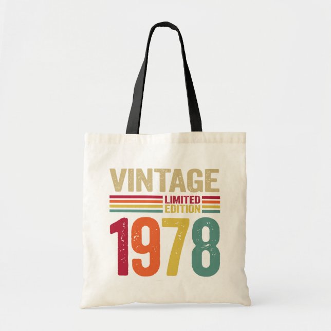 44 Years Old Gifts Vintage 1978 44th Birthday gift Tote Bag (Front)
