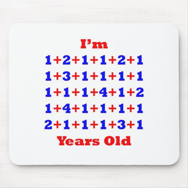 44 Years old! Mouse Mat (Front)