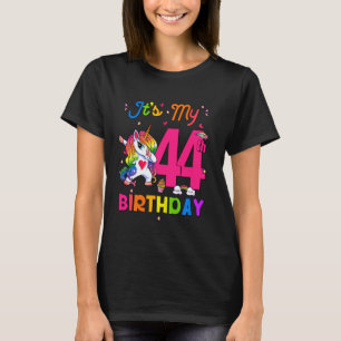 44 Years Old Unicorn It's My 44th Birthday Girl Pa T-Shirt