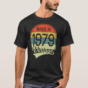 44 Years Old Vintage 1979  Made In 1979 44th Birth T-Shirt