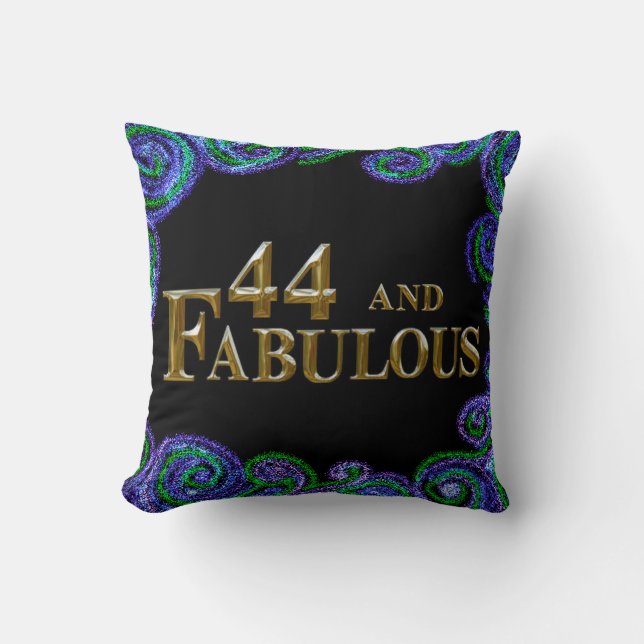 44th Birthday  Cushion (Front)