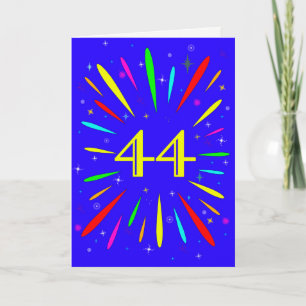 44th Birthday Explosion Card
