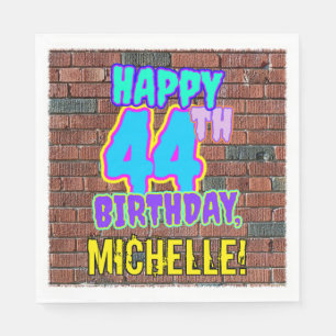 44th Birthday ~ Fun, Urban Graffiti Inspired Look Napkin