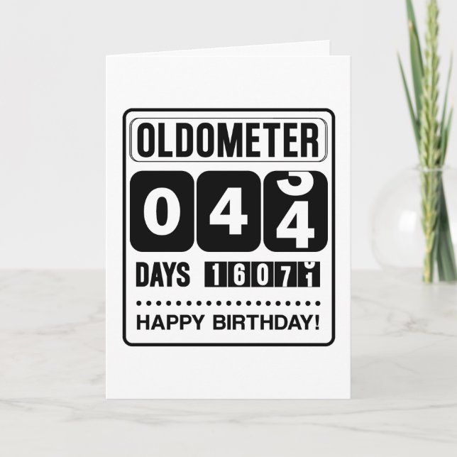 44th Birthday Oldometer Card (Front)