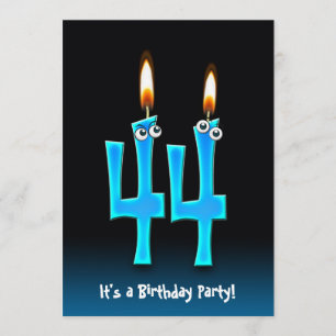 44th Birthday Party Invite
