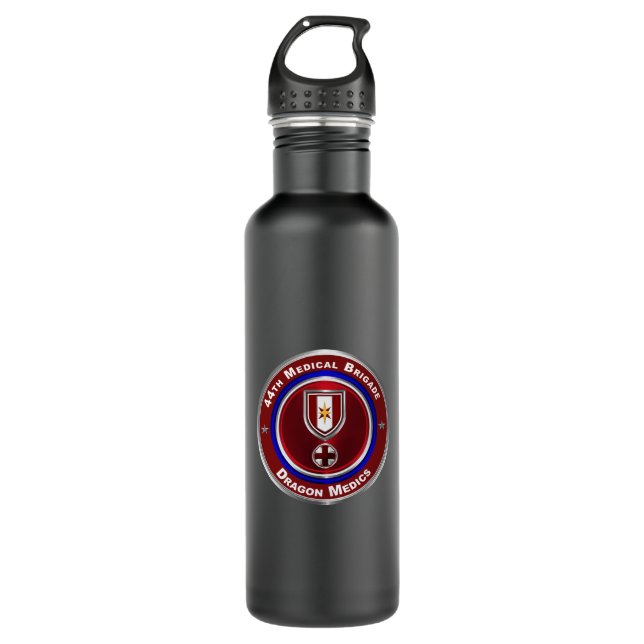 44th Medical Brigade “Dragon Medics” 710 Ml Water Bottle (Front)