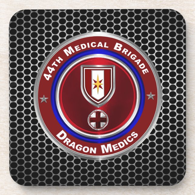 44th Medical Brigade Dragon Medics Coaster (Front)