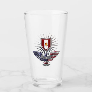 44th Medical Brigade “Dragon Medics” Custom Eagle Glass