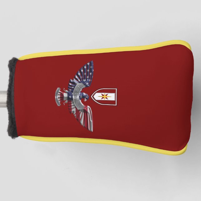 44th Medical Brigade Eagle  Golf Head Cover (Front)