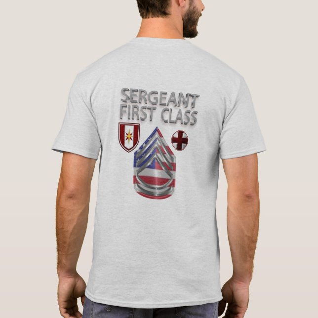 44th Medical Brigade Sergeant First Class T-Shirt (Back)