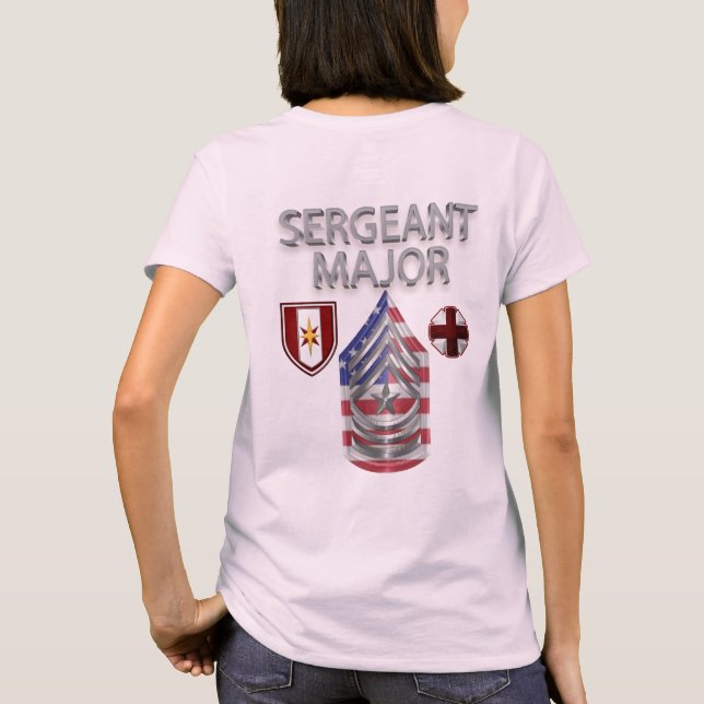 44th Medical Brigade Sergeant Major T-Shirt (Back)