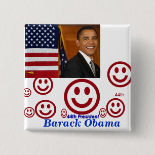 44th President_Button 15 Cm Square Badge