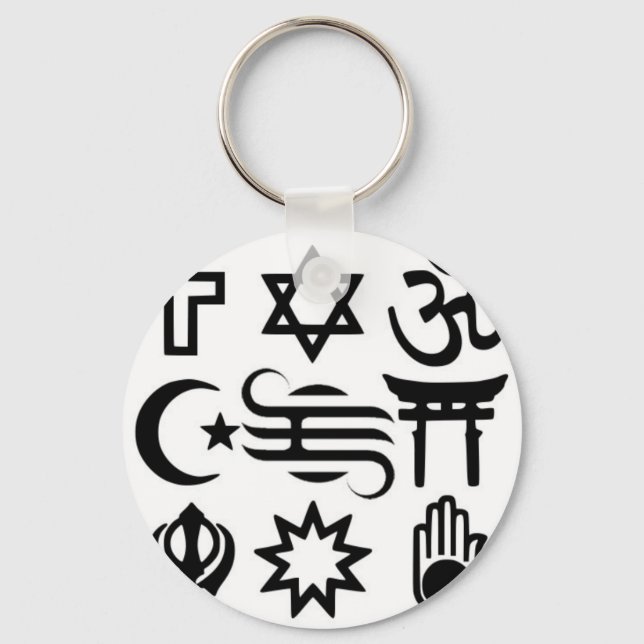 450px-Religious_syms.svg Key Ring (Front)