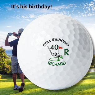 450th Birthday Men's Monogram Name Golf Balls