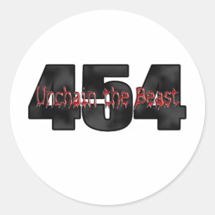 454 Big Block Beast Classic Round Sticker