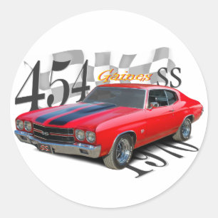 454 SS CLASSIC ROUND STICKER