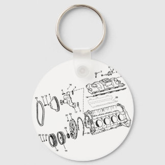 454ci Engine Diagram Key Ring