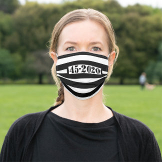 45 2020 Prison Stripes Cloth Face Mask