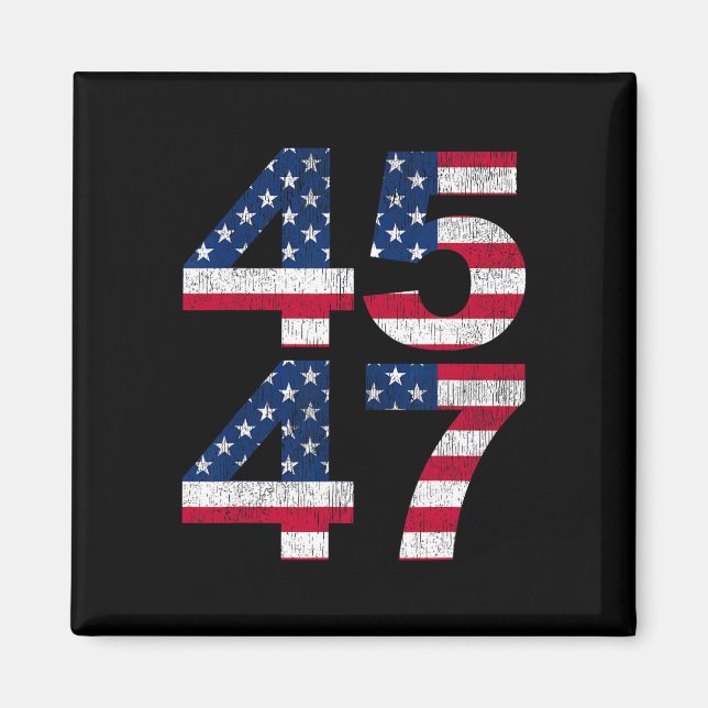 45 47 2024 President Vintage  Magnet (Front)