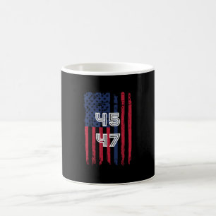 45 47 is back, ill be back funny trump coffee mug