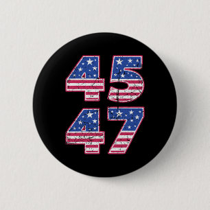 45 47 Patriotic President Trump Twice In A Lifetim 6 Cm Round Badge