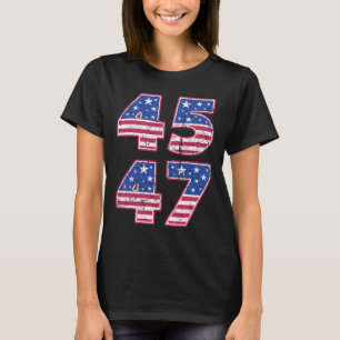 45 47 Patriotic President Trump Twice In A Lifetim T-Shirt