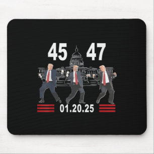 45 47 President Victory Dance Inauguration Day 202 Mouse Mat