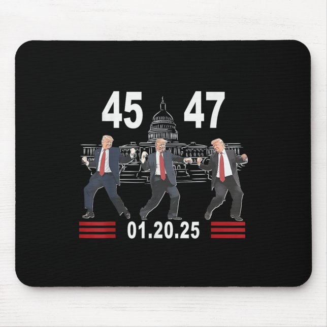 45 47 President Victory Dance Inauguration Day 202 Mouse Mat (Front)