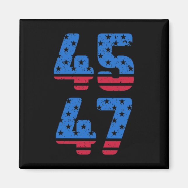 45 47 Trump 2024 Jesus Is My Saviour Trump Is My P Magnet (Front)