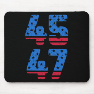 45 47 Trump 2024 Jesus Is My Saviour Trump Is My P Mouse Mat