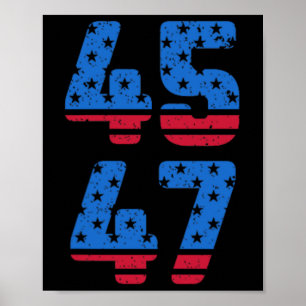 45 47 Trump 2024 Jesus Is My Saviour Trump Is My P Poster