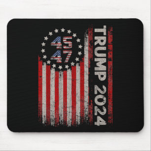 45 47 Trump 2025 American Flag Mouse Mat