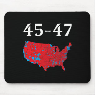 45 47 Trump Election Map 2024 Mouse Mat