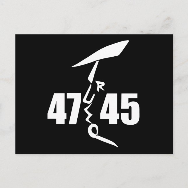 45 47 Trump  Postcard (Front)
