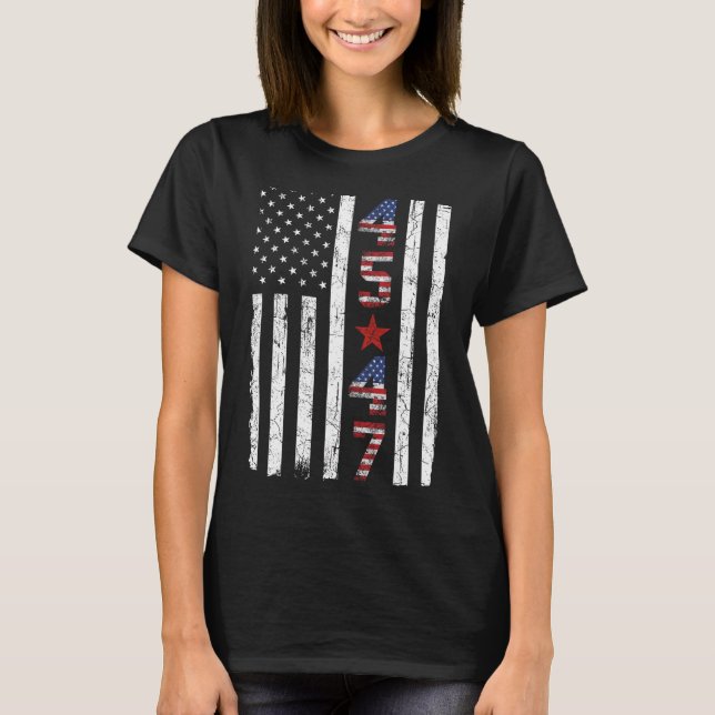 45 47 Trump President Inauguration Usa Retro Trump T-Shirt (Front)