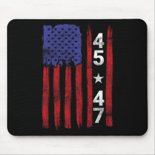 45 47 Trump Presidential Election 2024 Patriotic U Mouse Mat