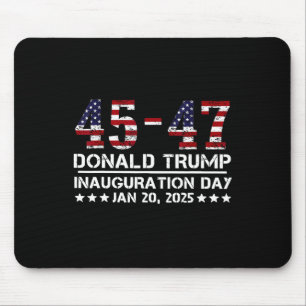 45 - 47 Usa Flag Trump Inauguration Day 2025 Vance Mouse Mat