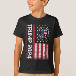 45 47 We The People 2024 Stand With American Flag T-Shirt