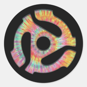 45 Adapter Tie-Dye Classic Round Sticker
