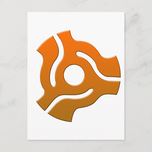 45 Adapter - Turntable Vinyl Record DJ Disc Jockey Postcard (Front)