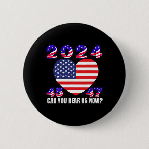 45 And 47 President Donald Trump American Flag 202 6 Cm Round Badge