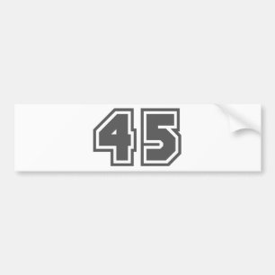 45 BUMPER STICKER