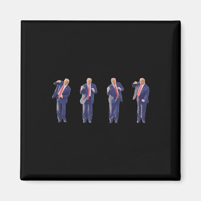 45 Dance President Donald J Trump 2024 Never Surre Magnet (Front)