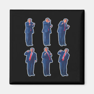 45 Dance President Donald J Trump 2024 Never Surre Magnet
