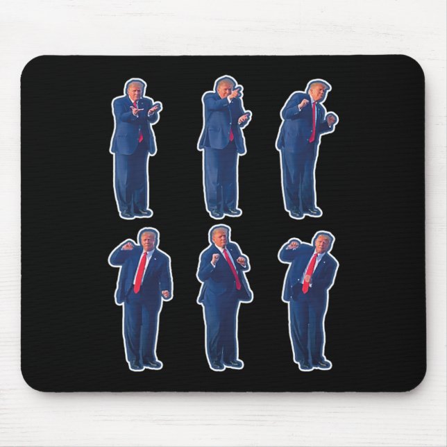 45 Dance President Donald J Trump 2024 Never Surre Mouse Mat (Front)
