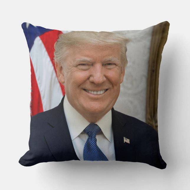45 Donald J Trump Cushion (Front)