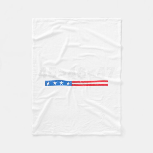 45 Is Greater Than 46  Fleece Blanket (Front)