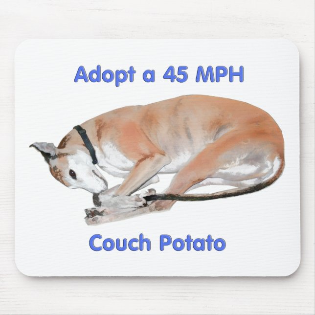 45 mph Couch Potato Mouse Mat (Front)