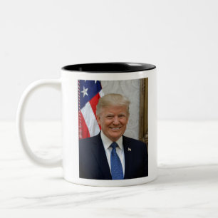 45 President Donald Trump Two-Tone Coffee Mug