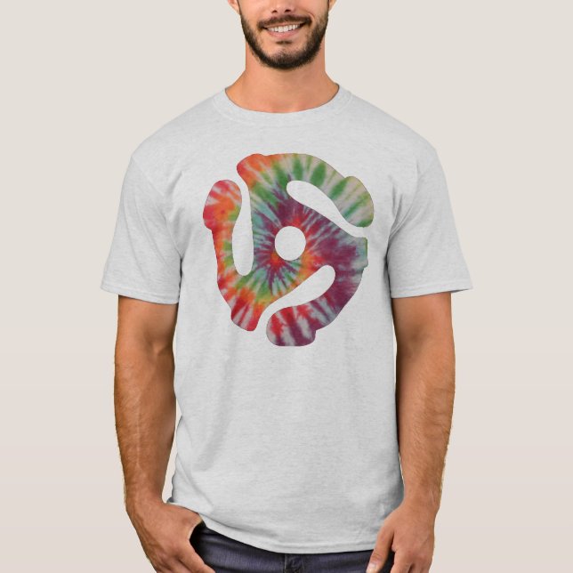 45 Record Adapter - Tie Dye T-Shirt (Front)
